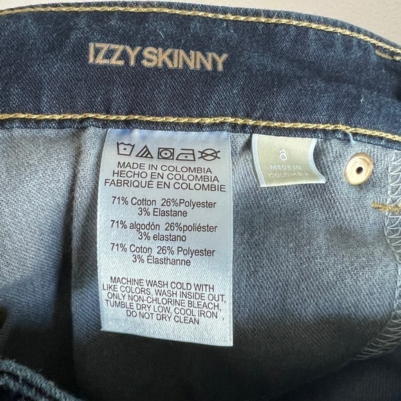 Michael Kors Izzy Skinny Jeans Women's 8 Mid Rise Dark Wash Stretch Denim - Picture 6 of 6